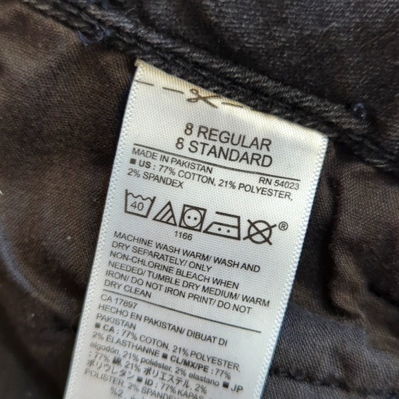 Old Navy Black Rockstar Mid Rise Jeggings - Size 8 Regular - Picture 6 of 9